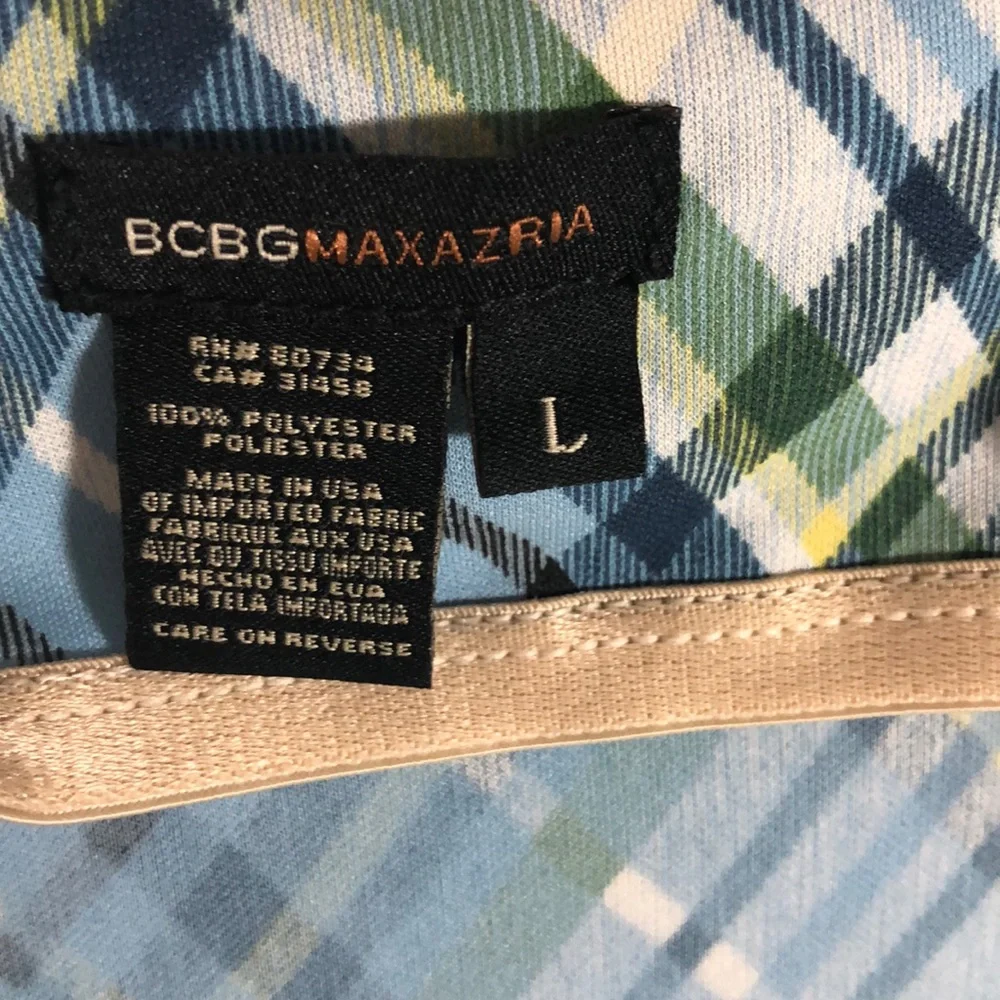 - SOLD💜💜💜💜BCBG MAXAZRIA, Size L , Midi dress, Blue color. - Picture 8 of 8